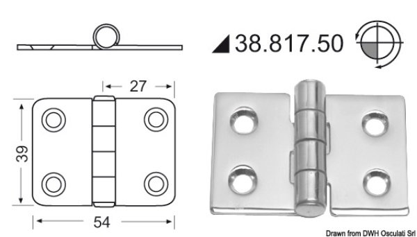 Cerniera inox - 38.817.50