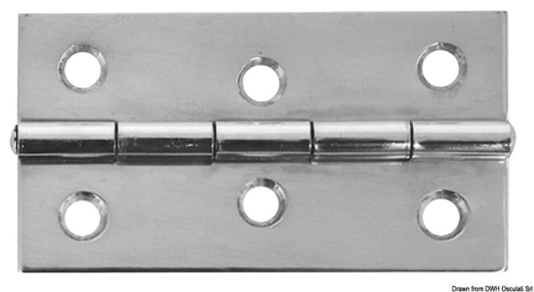 Cerniera inox mm 75x40 - 38.822.03