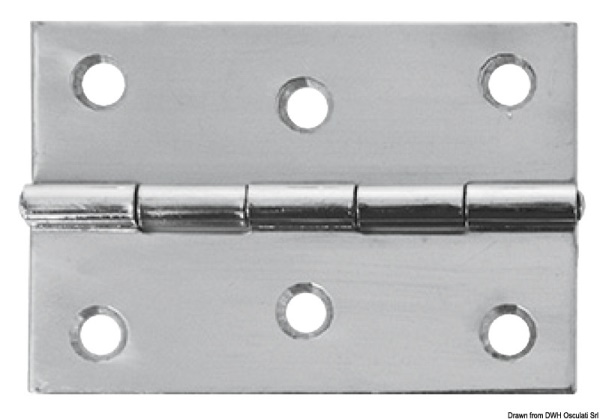 Cerniera inox mm 75x50 - 38.822.04