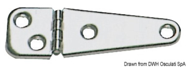 Cerniera inox stampata 103x32 - 38.823.11