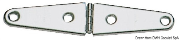 Cerniera inox stampata 145x32 - 38.823.12