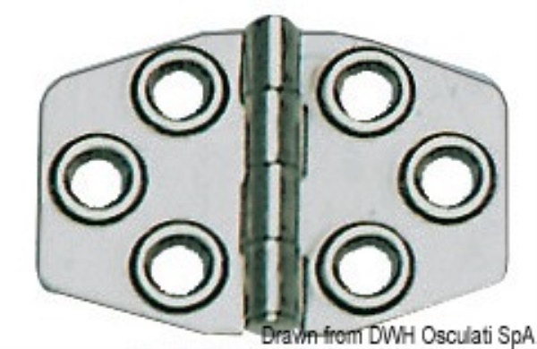Cerniera inox mm 68x46 - 38.829.00