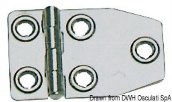 Cerniera inox mm 73x46 - 38.829.03