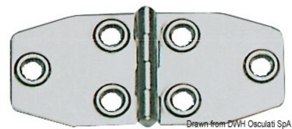 Cerniera inox mm 102x46 - 38.829.04