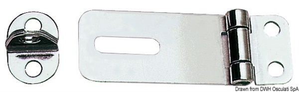 Cerniera ribalta inox 65x23 - 38.981.00