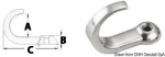 Osculati - Gancetto inox 15x5,7x35,8mm
