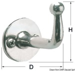 Osculati - Gancetto inox 66x36 mm