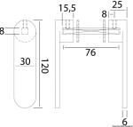 Maniglietta Nauta R Inox 8 mm - 38.348.41