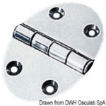 Osculati - Cerniera 56x78mm 2mm viti