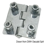 Osculati - Cerniera inox cieca 51x45 rett