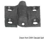 Osculati - Cerniera nylon mm 38x38 nera