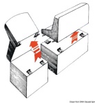 Osculati - Cerniera sfilab. a molla