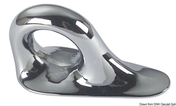 Anello trazione bronzo cromato 90 x 40 mm - 39.118.00