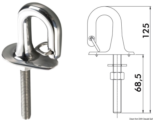 Gancio sci inox - 39.147.00
