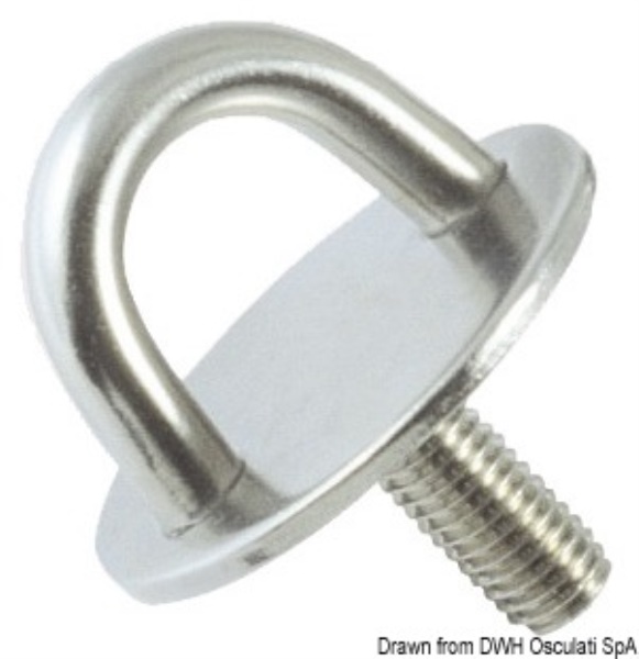 Piastrina con prigioniero 10 mm - 39.325.03