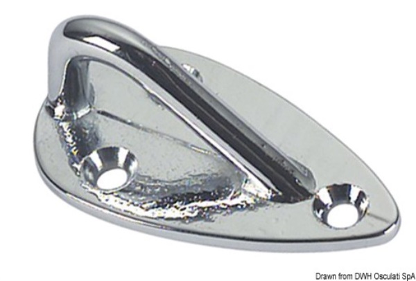 Anello parabordi bronzo cromato 50x30x25 mm - 39.580.00