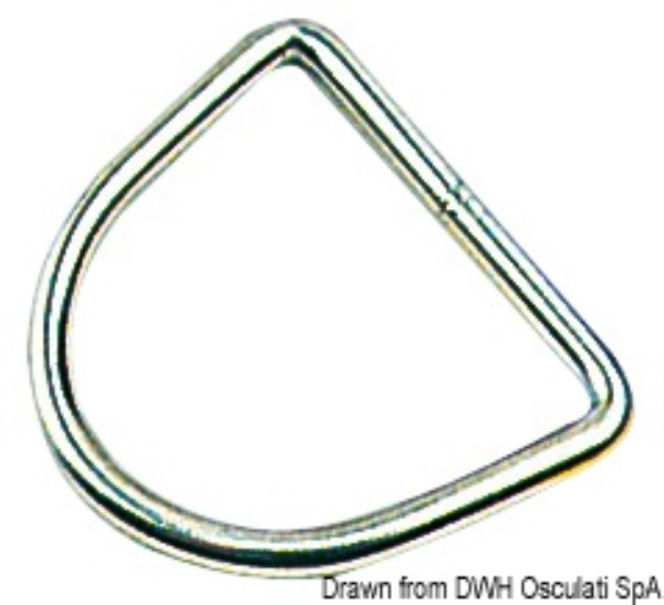 Mezzo anello inox 6x50 mm - 39.599.50