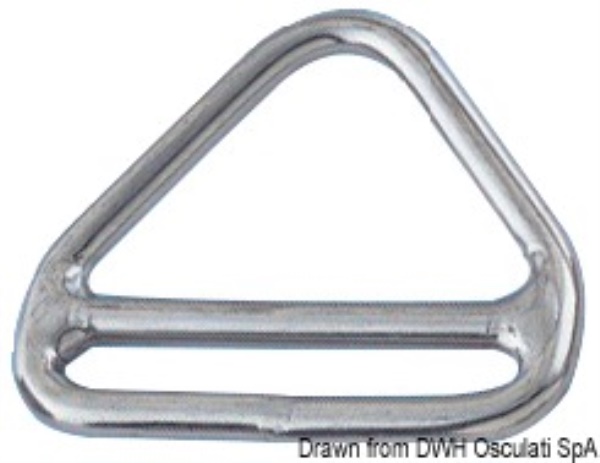 Triangolo barra inox 6x50 mm - 39.601.02