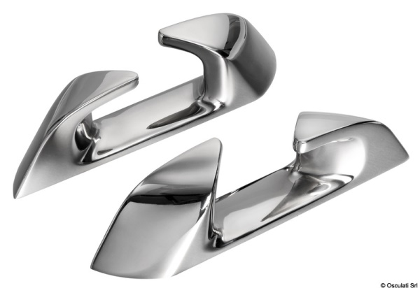 Passacavo inox Capri angolato 120mm (SX+DX) - 40.323.12