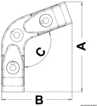 Osculati - Passacavo angolare a rulli 110°
