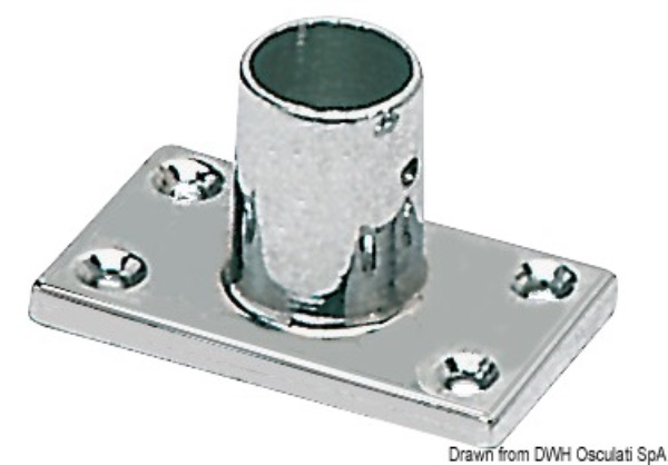 Supporto pulpito 90° 22 mm rettangolare - 41.013.00