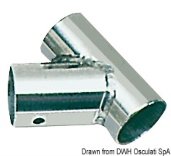 Raccordo inox T 60° 22 mm - 41.134.22