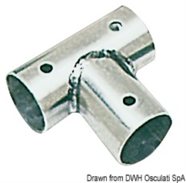 Raccordo inox T 90° 22 mm - 41.135.22
