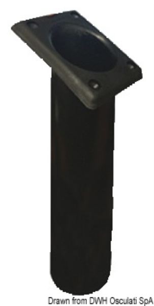 Portacanne polipr. quadrato UV stab. nero 240 mm - 41.164.03