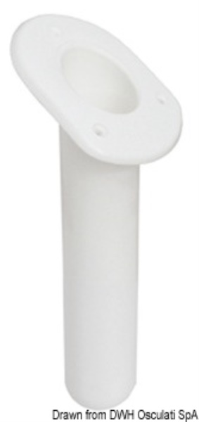 Portacanne polipr. ovale UV stab. bianco 240 mm - 41.164.06