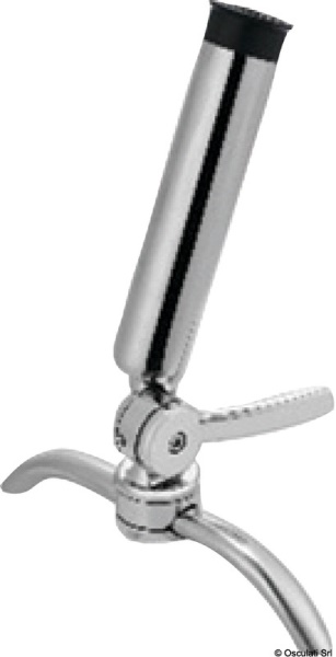 Portacanne orientabile in acciaio inox 316 per fissaggio su tubi - 41.168.51
