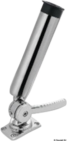 Portacanne orientabile in acciaio inox 316 per fissaggio su piano - 41.168.52