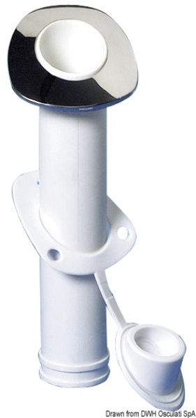 Portacanne nylon con frontale inox - 41.211.40