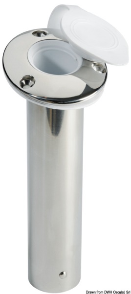Portacanne incasso inox 90° - 41.211.50