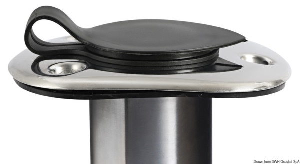 Portacanne incasso inox 42 mm 90° - 41.211.72
