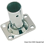 Osculati - Basetta rettangolare inox 90° 22 mm