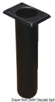 Osculati - Portacanne polipr. quadrato UV stab. nero 230 mm