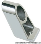 Osculati - Supporto corrimano centrale ottone cromato 22 mm