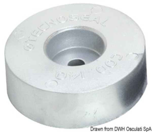 Anodo poppa mm 100x40 in alluminio - 43.510.11