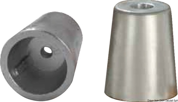 Anodo linea asse radice mm 35 Alluminio - 43.231.03