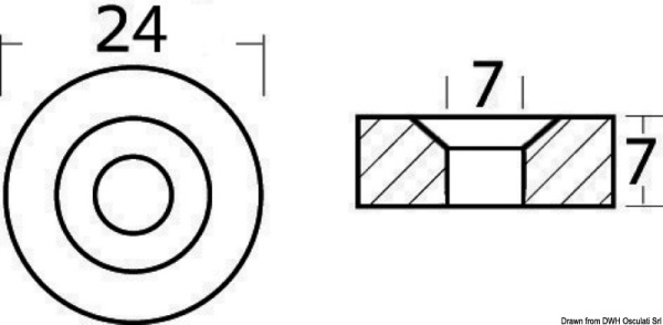 Anodo magnesio Mercury a rondella - 43.239.15