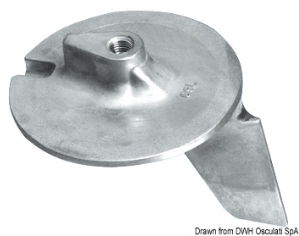 Pinna Yamaha 200/300 HP zinco - 43.252.95