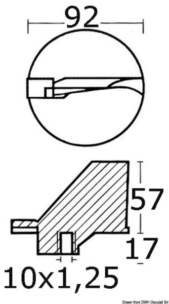Anodo Yamaha pinna 4 tempi - 43.253.00