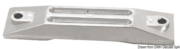 Anodo alluminio a piastra per 35/50 HP - 43.290.01