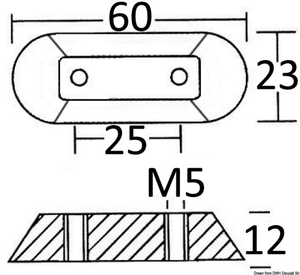 Anodo fuoribordo Honda magnesio - 43.315.25