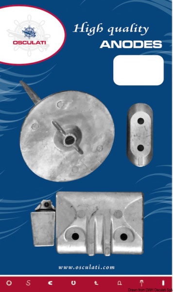 Kit anodi fuoribordo Yamaha 40/50 Hp - 43.354.10
