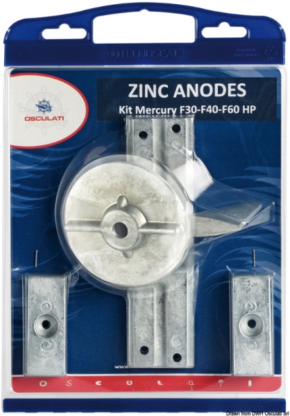 Kit anodi Verado zinco - 43.358.00