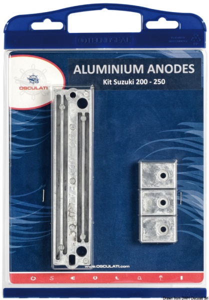 Kit anodi Suzuki 150/250 HP alluminio - 43.372.01