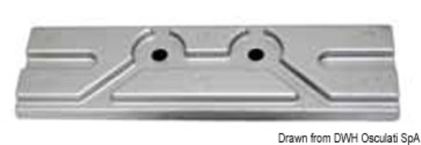 Anodo alluminio piastra FB Mercury/Mariner 150 HP - 43.434.31
