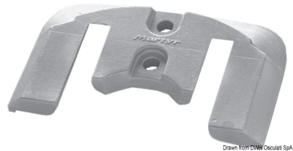 Anodo alluminio a placca Bravo - 43.435.21