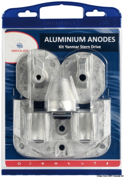 Kit anodi alluminio gruppi poppieri - 43.538.02